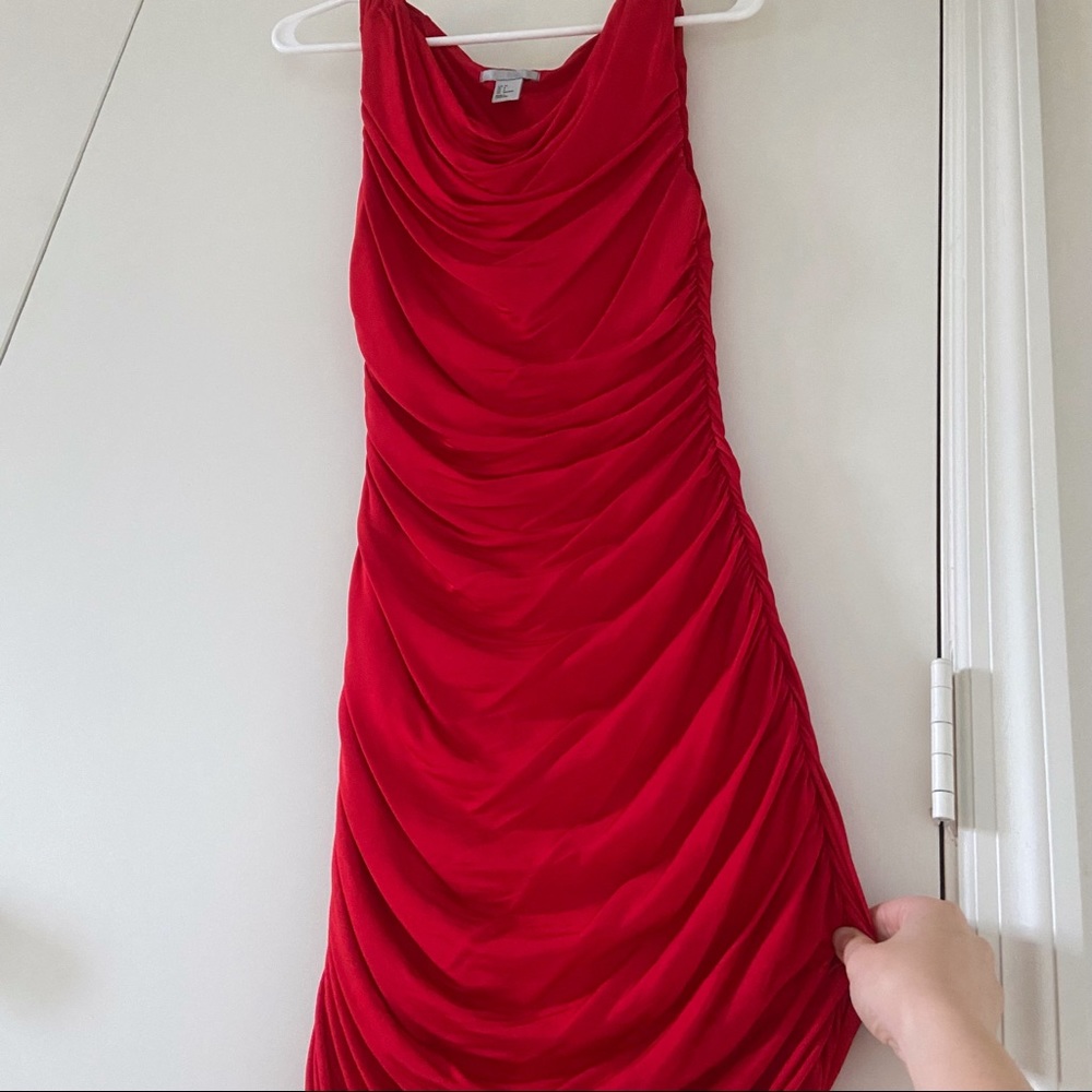 H&M Ruched Dress with Stretch. Fits like a 2/4